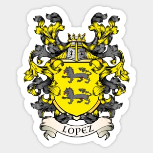 Lopez coat of arms Sticker